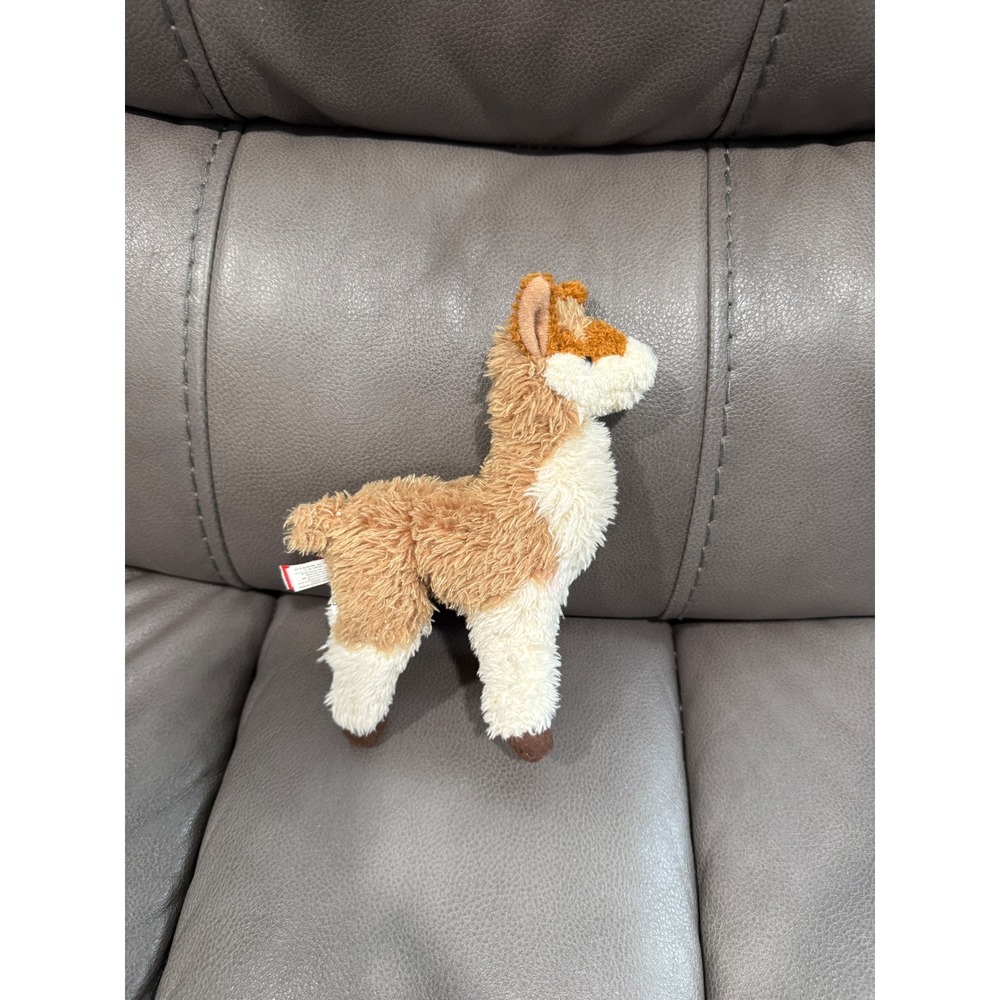 Douglas Cuddle Toys Llama Plush Stuffed Animal Tan Cream Standing 8 Inch
